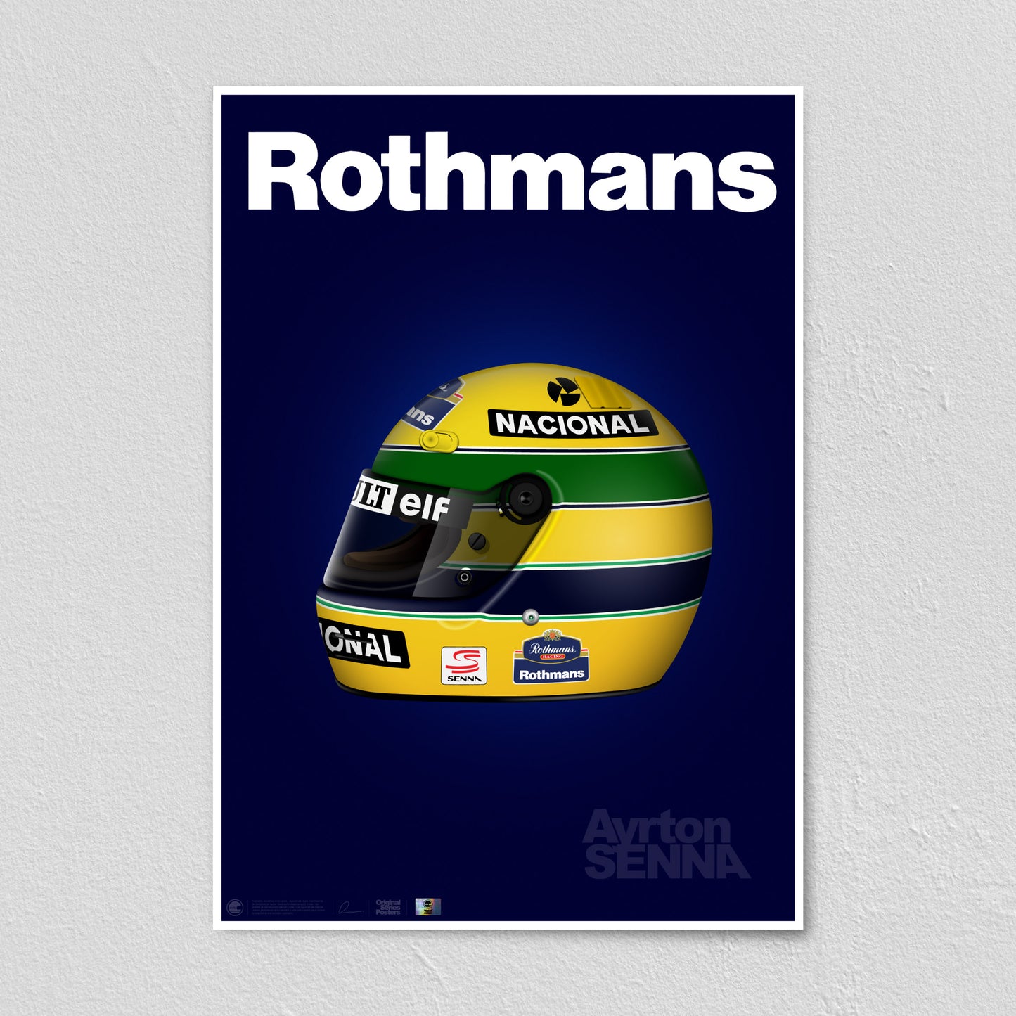Senna Rothmans Poster